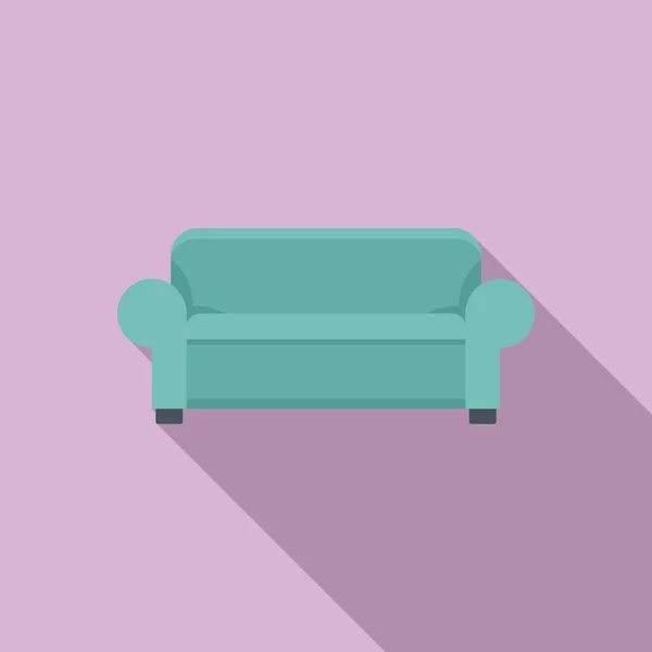 Nursing sofa icon, flat style — Stock Vector