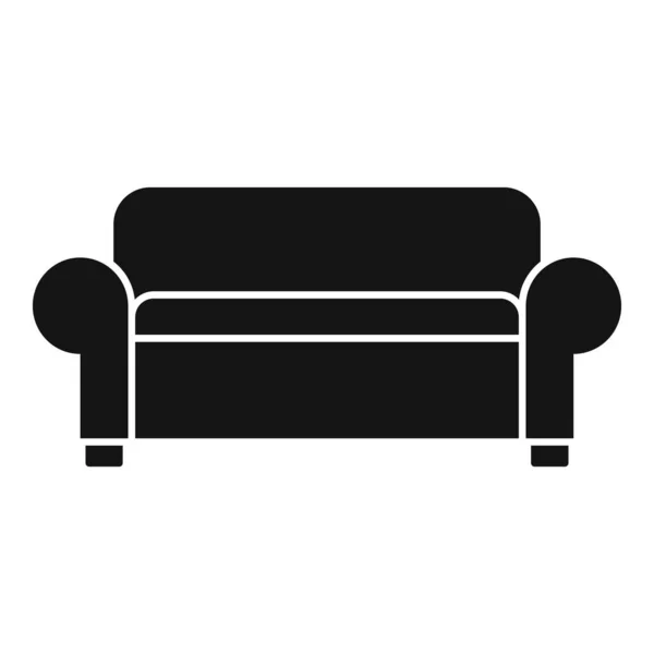 Уход за диваном икона, простой стиль — стоковый вектор