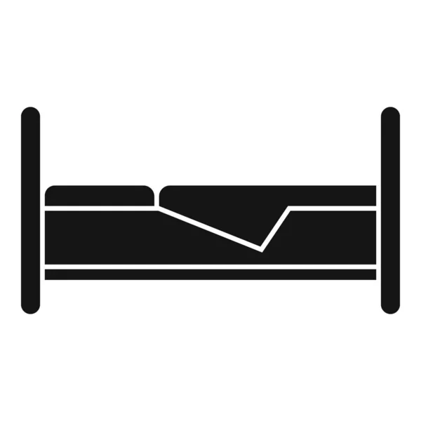 Hemşirelik yatağı simgesi, basit stil — Stok Vektör