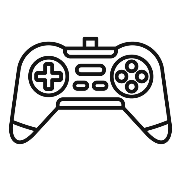 Icono de joystick, estilo de esquema — Vector de stock