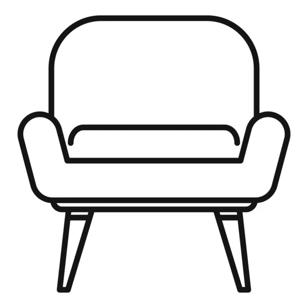 Fauteuil d'allaitement icône, style contour — Image vectorielle