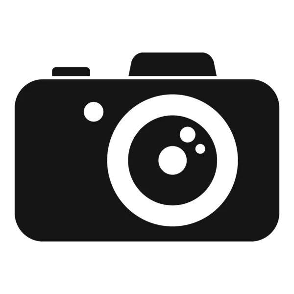 Icône de caméra de service de sécurité, style simple — Image vectorielle