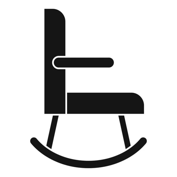 Rocking icono de la silla, estilo simple — Archivo Imágenes Vectoriales