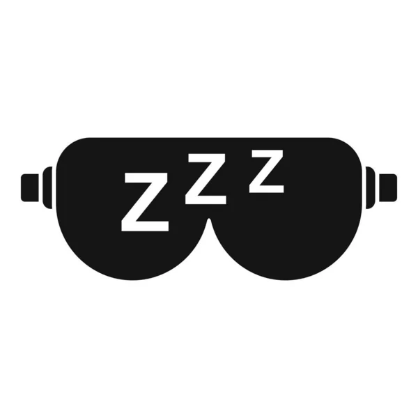 Sleeping mask icon, simple style — Stock Vector