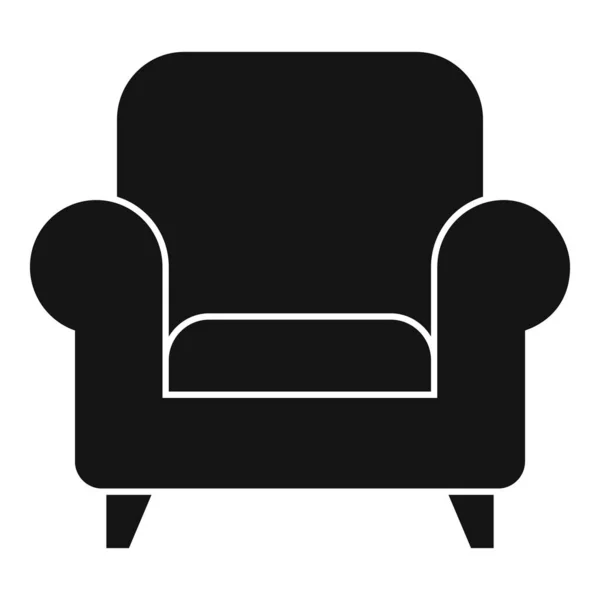 Relax armchair icon, simple style — Stock Vector