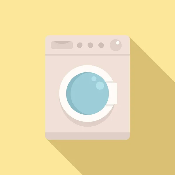 Icona della lavatrice ammorbidente, stile piatto — Vettoriale Stock
