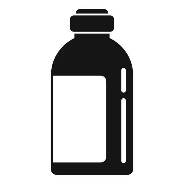 Suavizante icono de la botella química, estilo simple — Vector de stock