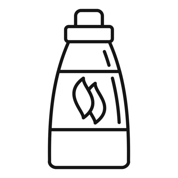Yumuşatıcı çamaşır ikonu, taslak biçimi — Stok Vektör