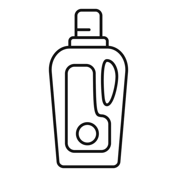 Icono de botella de cuidado suavizante, estilo de esquema — Vector de stock