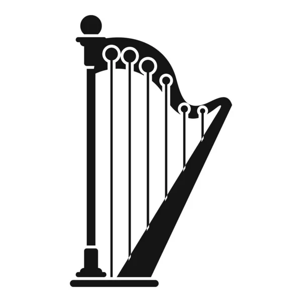 Ikona akordu harfy, jednoduchý styl — Stockový vektor