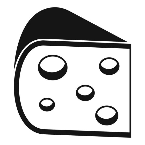 Сыр свежая икона, простой стиль — стоковый вектор