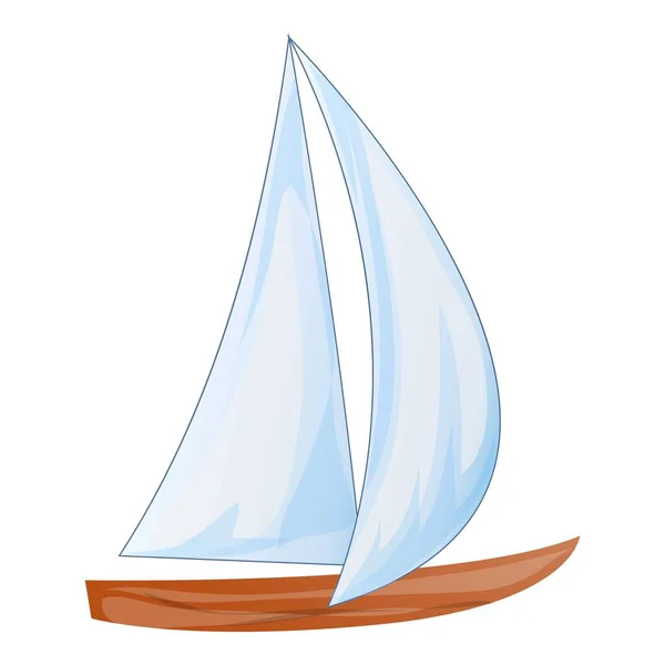 Cruise yacht icon, cartoon style — Stock Vector