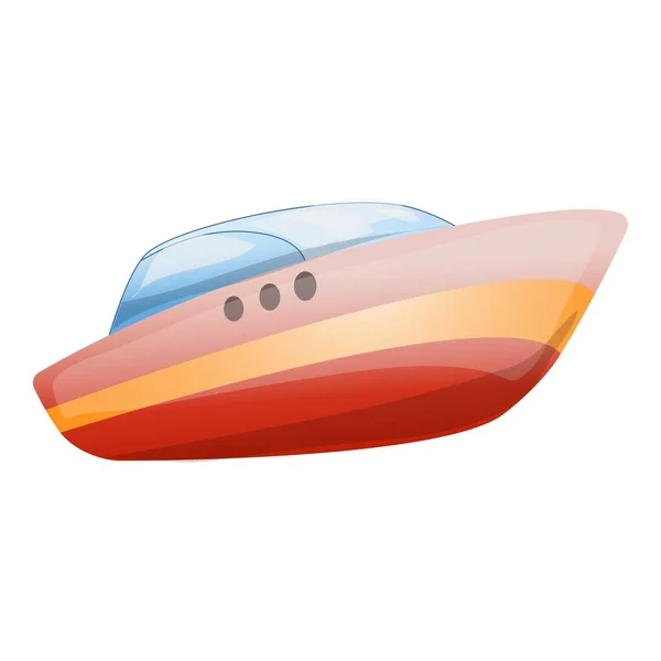Icône de yacht de vitesse, style dessin animé — Image vectorielle