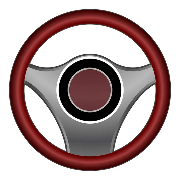 Auto-Lenkrad-Ikone im Cartoon-Stil — Stockvektor