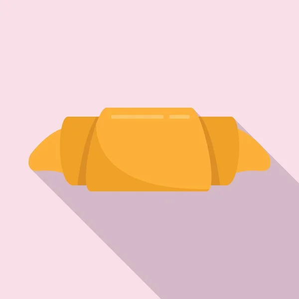 Croissant icon, flat style — Stock Vector