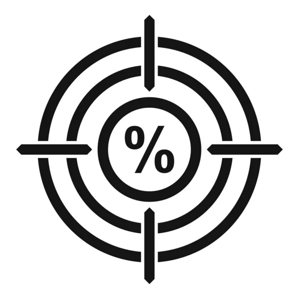 Bonusová ikona cíle, jednoduchý styl — Stockový vektor