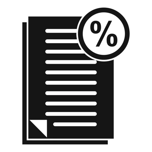 Icono de documentos de bonificación, estilo simple — Vector de stock