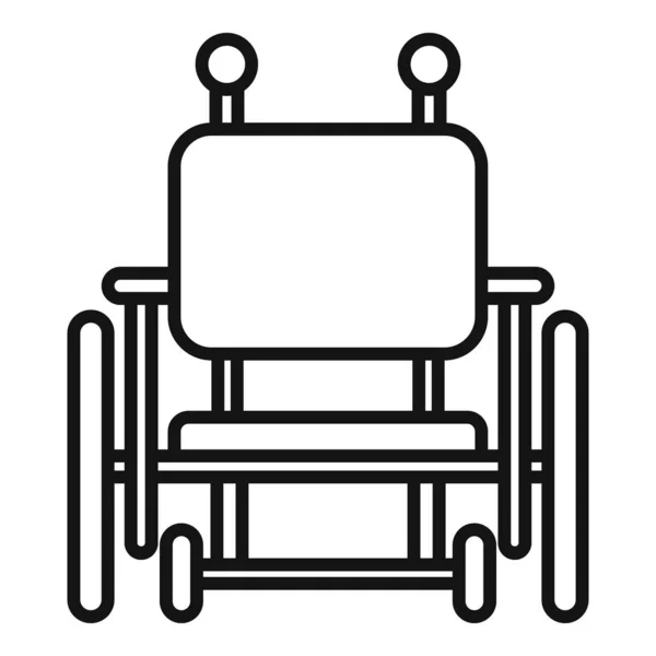 Icono de silla de ruedas, estilo de esquema — Archivo Imágenes Vectoriales