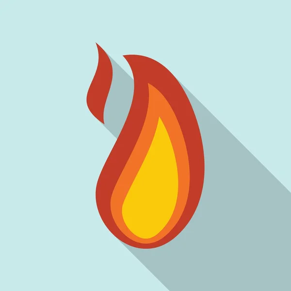 Ateş yakma simgesi, düz stil — Stok Vektör