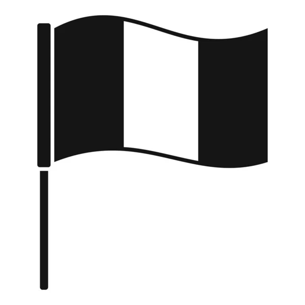 Icône du drapeau irlandais, style simple — Image vectorielle