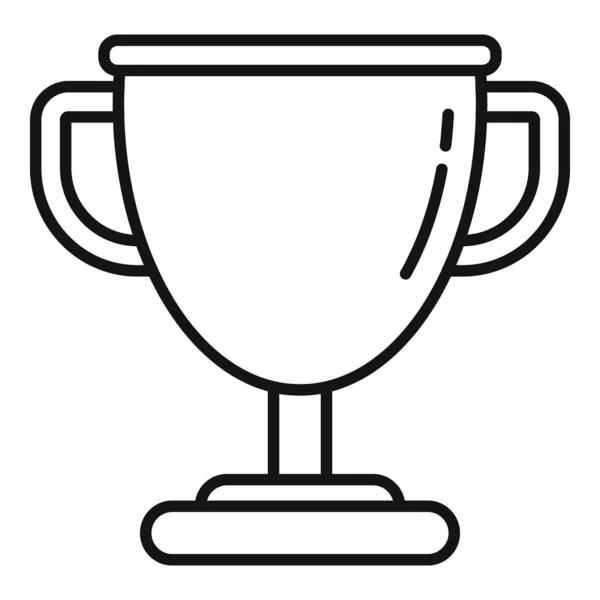 Hurling ícone copo de ouro, estilo esboço — Vetor de Stock