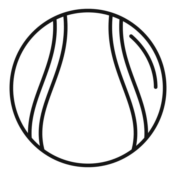 Gooiende bal pictogram, omtrek stijl — Stockvector