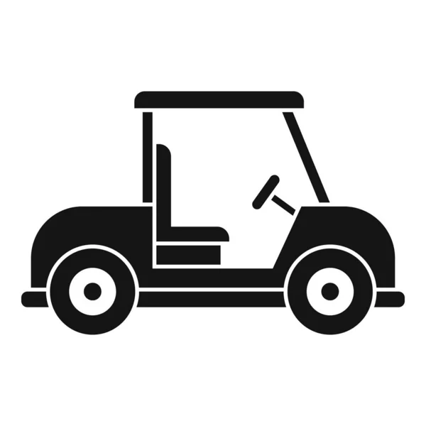 Icona golf cart, stile semplice — Vettoriale Stock