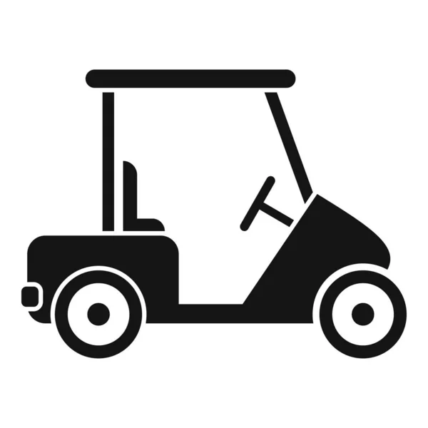 Chariot de golf buggy icône, style simple — Image vectorielle