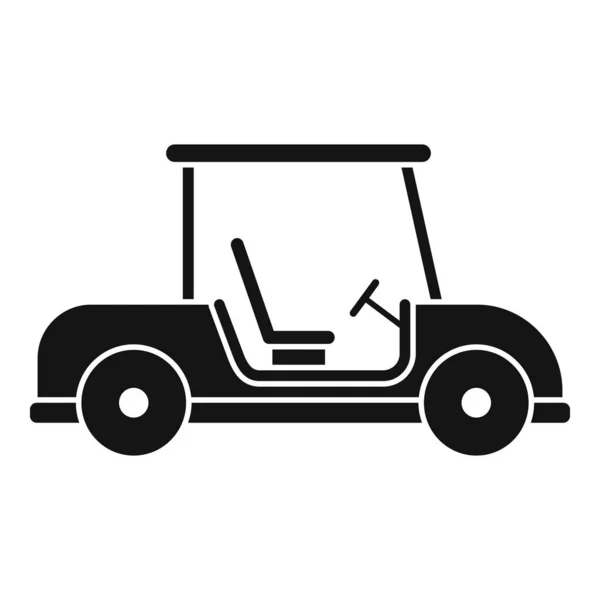 Icône de club de voiturette de golf, style simple — Image vectorielle