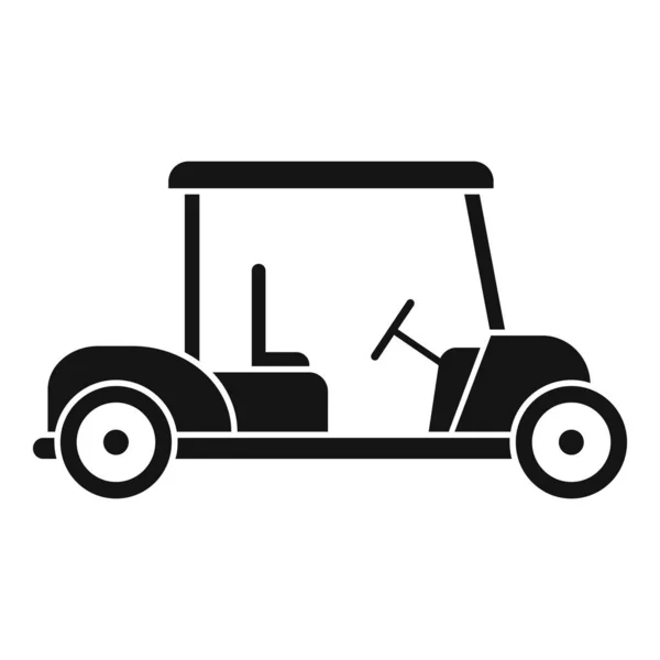 Ikona wyposażenia wózka golfowego, prosty styl — Wektor stockowy