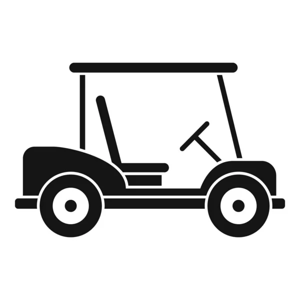 Icône de jeu de chariot de golf, style simple — Image vectorielle