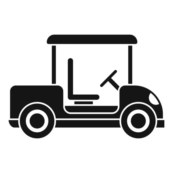Carrello da golf hobby icona, stile semplice — Vettoriale Stock