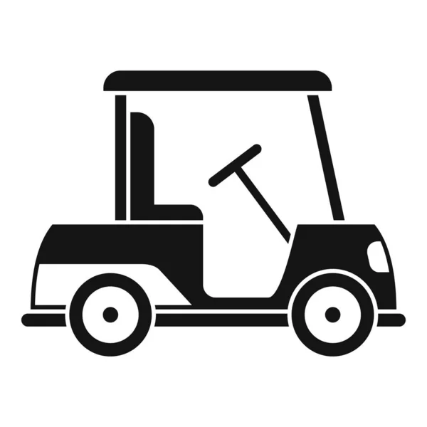 Icône d'activité chariot de golf, style simple — Image vectorielle