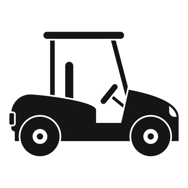 Golf Cart Bag Ikone, einfacher Stil — Stockvektor