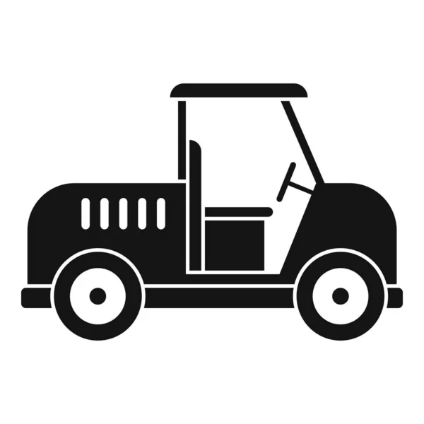 Golf kosár gép ikon, egyszerű stílus — Stock Vector