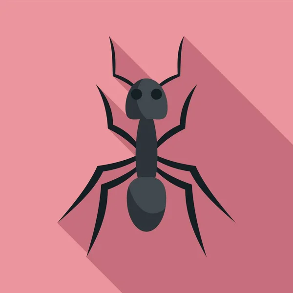 Fauna ant icon, flat style — Stock Vector