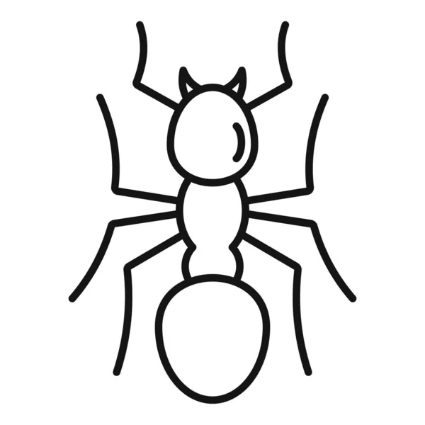 Team ant icon, outline style — Stock Vector