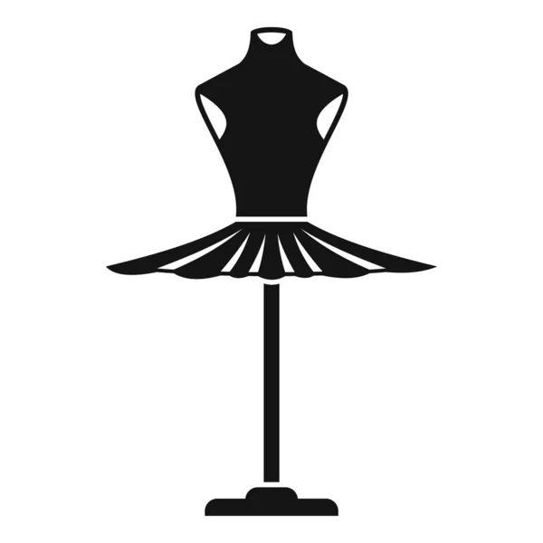 Ballerine robe icône vecteur simple. Robe de ballet princesse — Image vectorielle