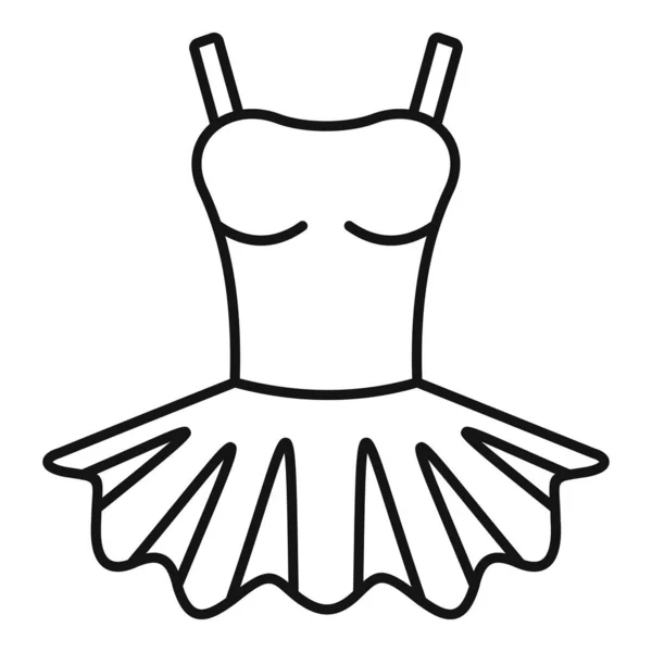 Ballerina clothes icon outline vector. Ballet baby — Stock Vector