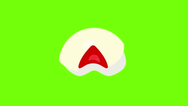 Animace ikon bílých bonbónů — Stock video
