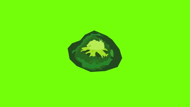 Animación icono de brócoli fresco — Vídeo de stock