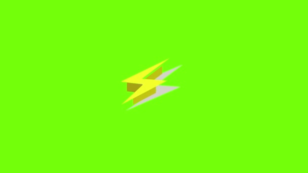 Animación icono de energía de luz — Vídeo de stock