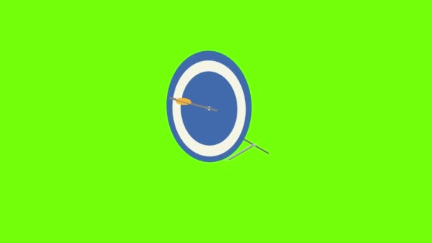 Blue white target icon animation — 图库视频影像