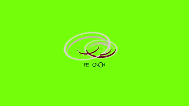 Sliced red onion icon animation — 图库视频影像