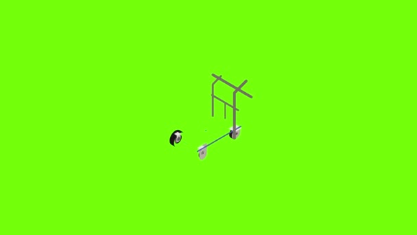 Load cart pictogram animatie — Stockvideo