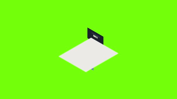 Warehouse scales icon animation — Stock Video