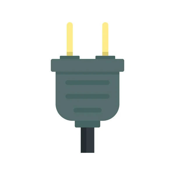 Plug icon flat isolated vector — 스톡 벡터