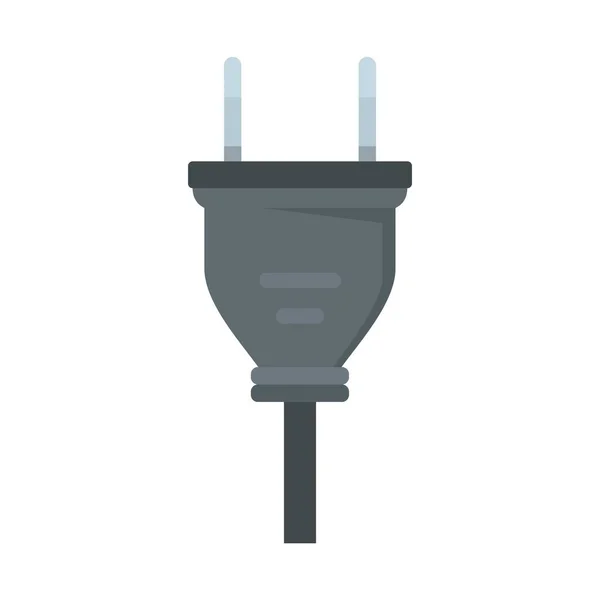 Retro wire plug icon flat isolated vector — Διανυσματικό Αρχείο