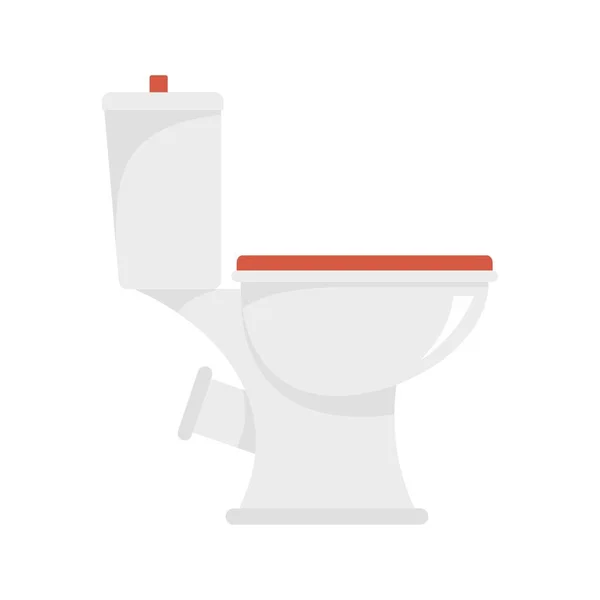 Toilet icon flat isolated vector — 스톡 벡터