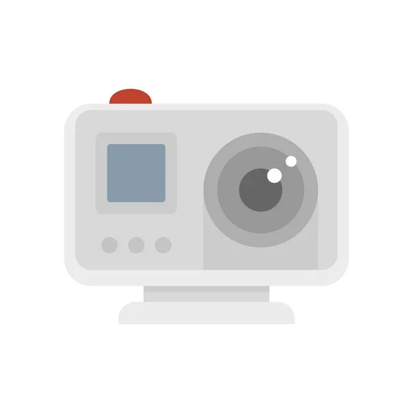 Modern action camera icon flat isolated vector — Stockvektor